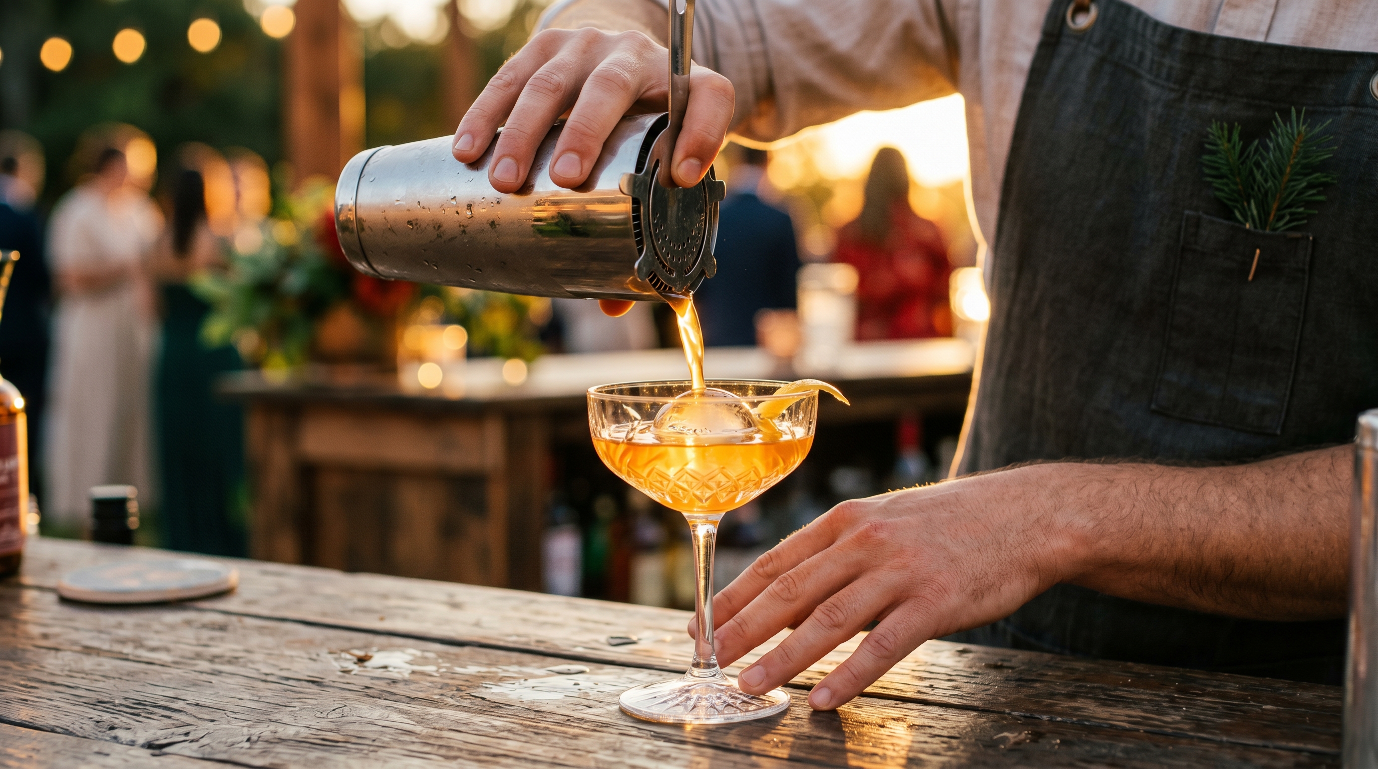 Cocktail pour at Heavy Pour event